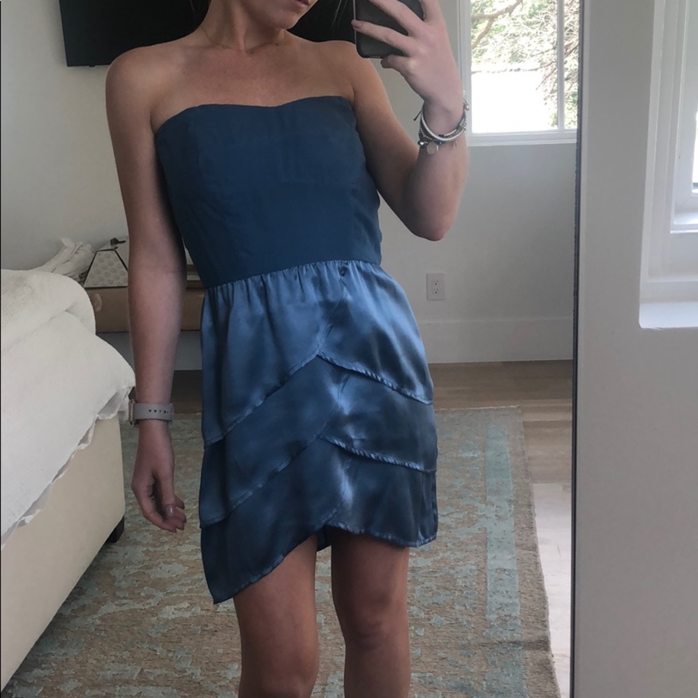 Fremont silk tiered dress